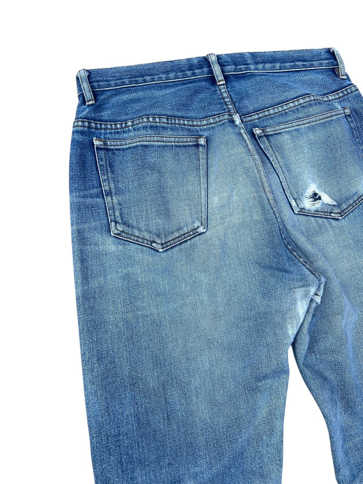 A.P.C. Vintage A.P.C. Distressed Rip Off Leg Denim Selvedge Jeans Size US 30 / EU 46 - 18 Thumbnail