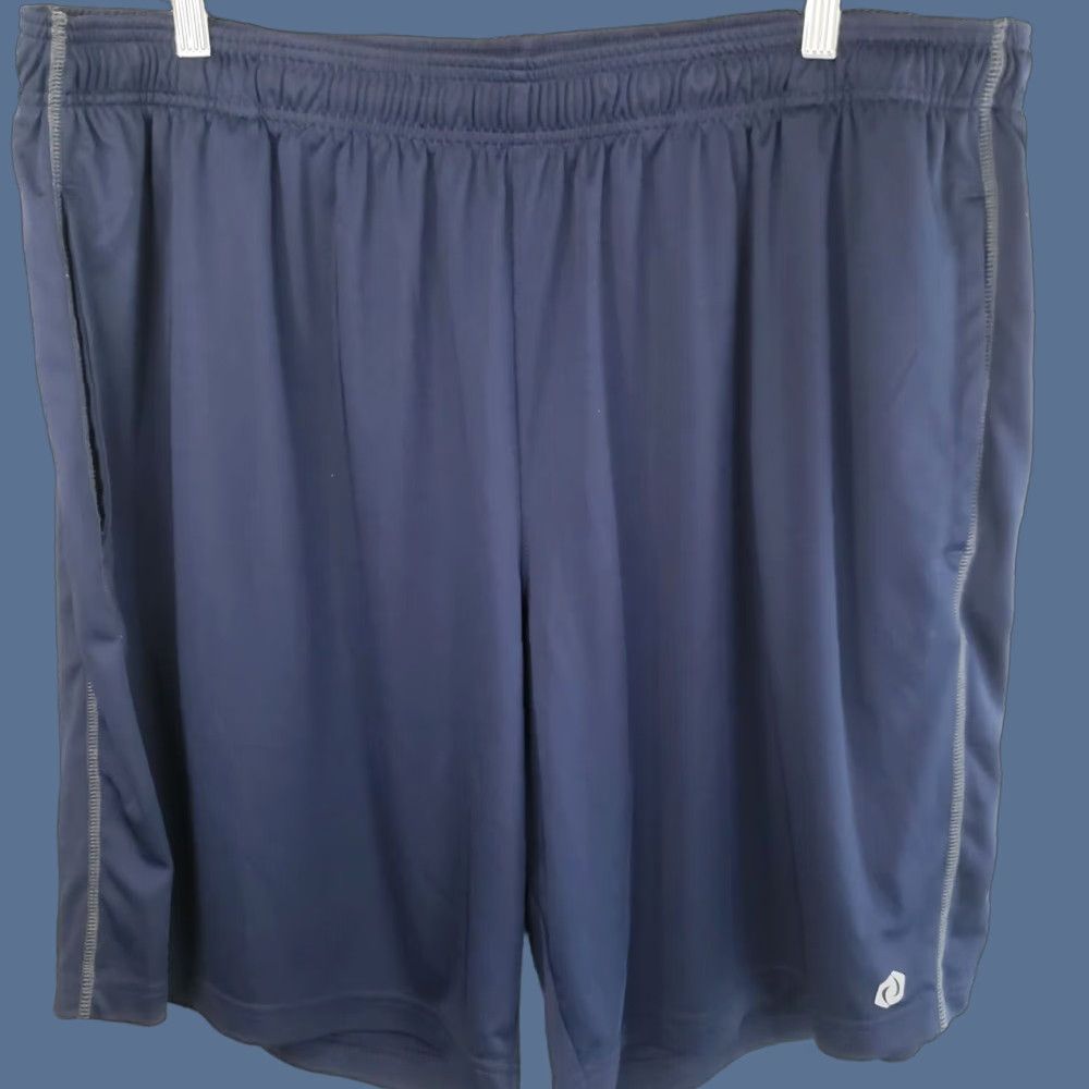 Vintage SB Tech Big & Tall Cool Play Athletic Shorts Men 3XL Navy Blue Elastic Waist New Size US 39 - 1 Thumbnail