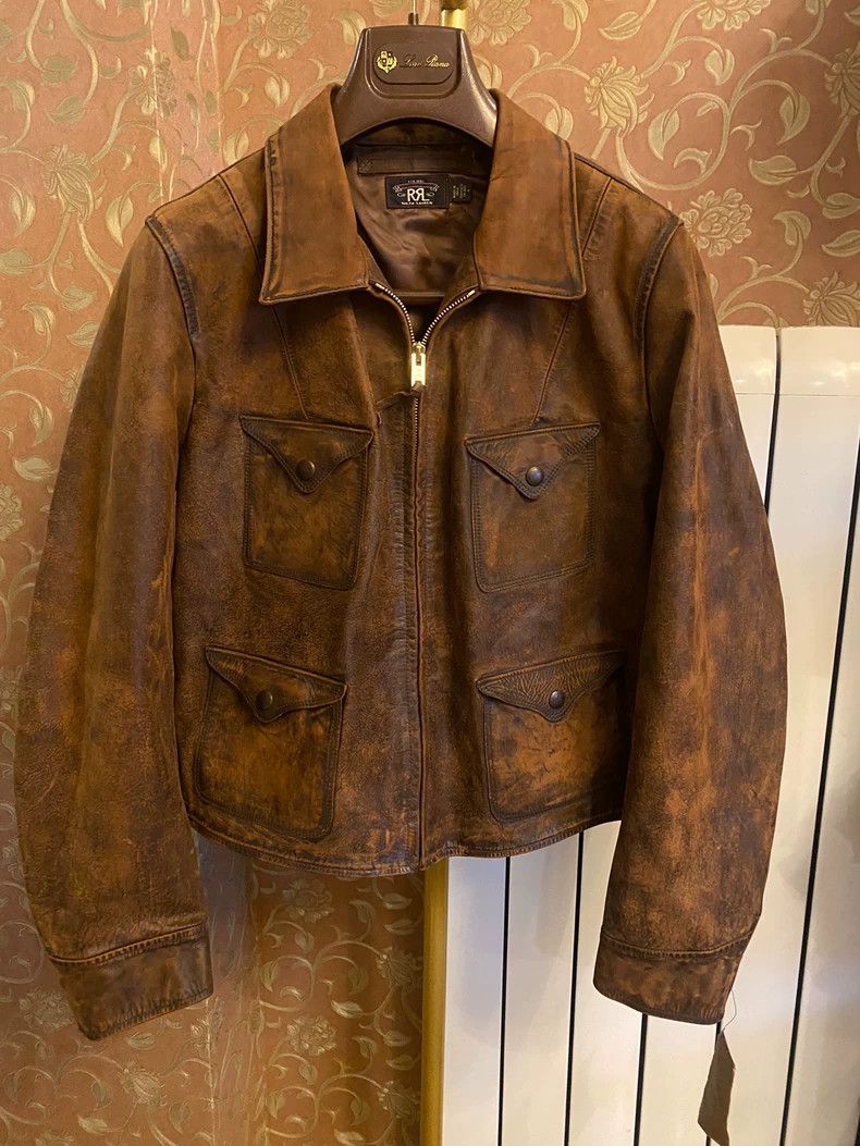 RRL Ralph Lauren RRL Ralph Lauren Women's cowhide leather jacket Size S / US 4 / IT 40 - 1 Thumbnail