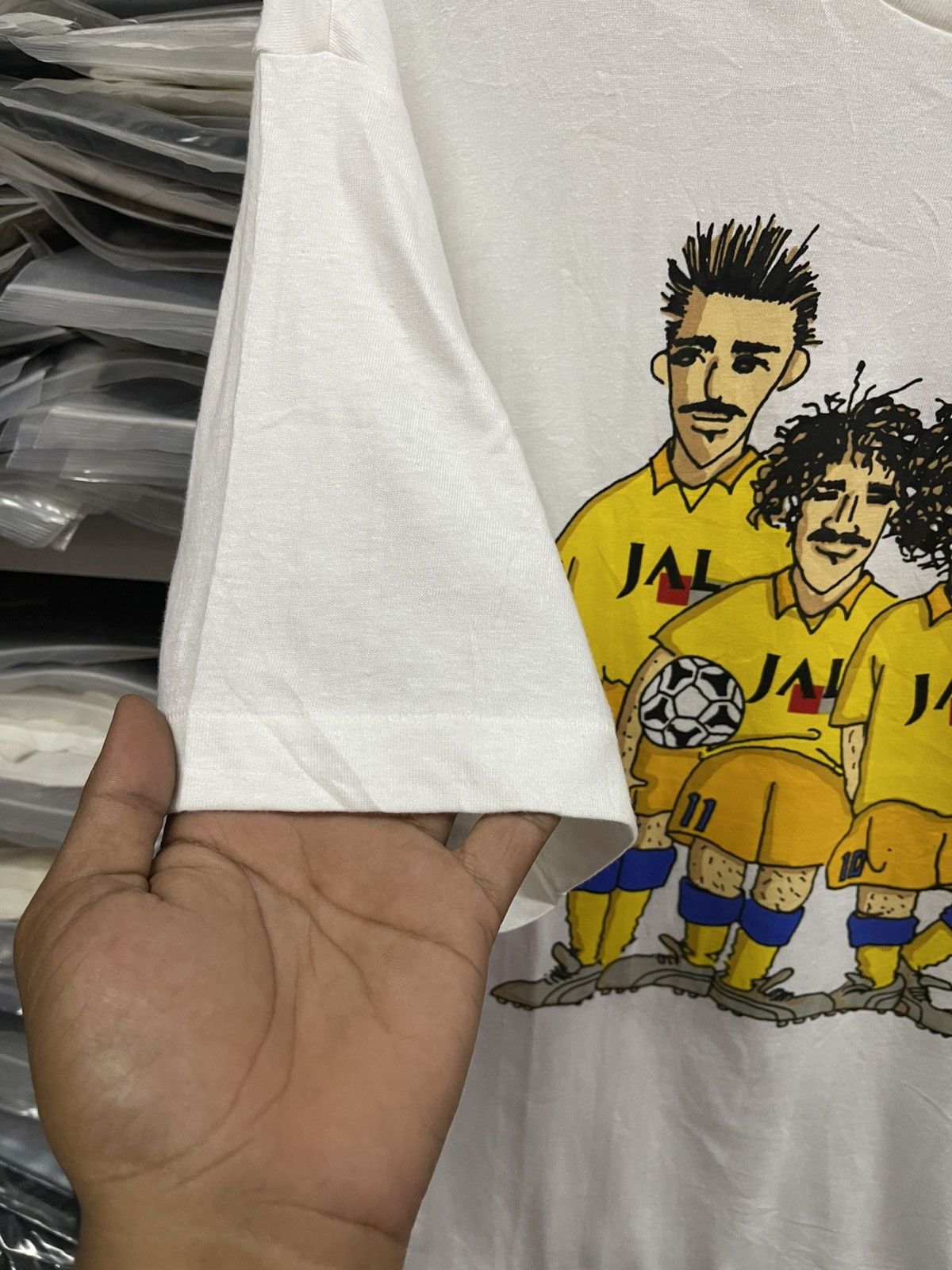Japanese Brand Vintage Japan Football Back Hit Print🔥🔥🔥 Size US XL / EU 56 / 4 - 5 Thumbnail