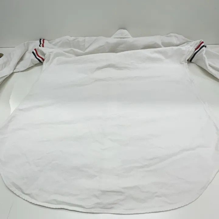 Thom Browne Thom Browne Classic White Long Sleeve Shirt -2507 Size US L / EU 52-54 / 3 - 9 Thumbnail