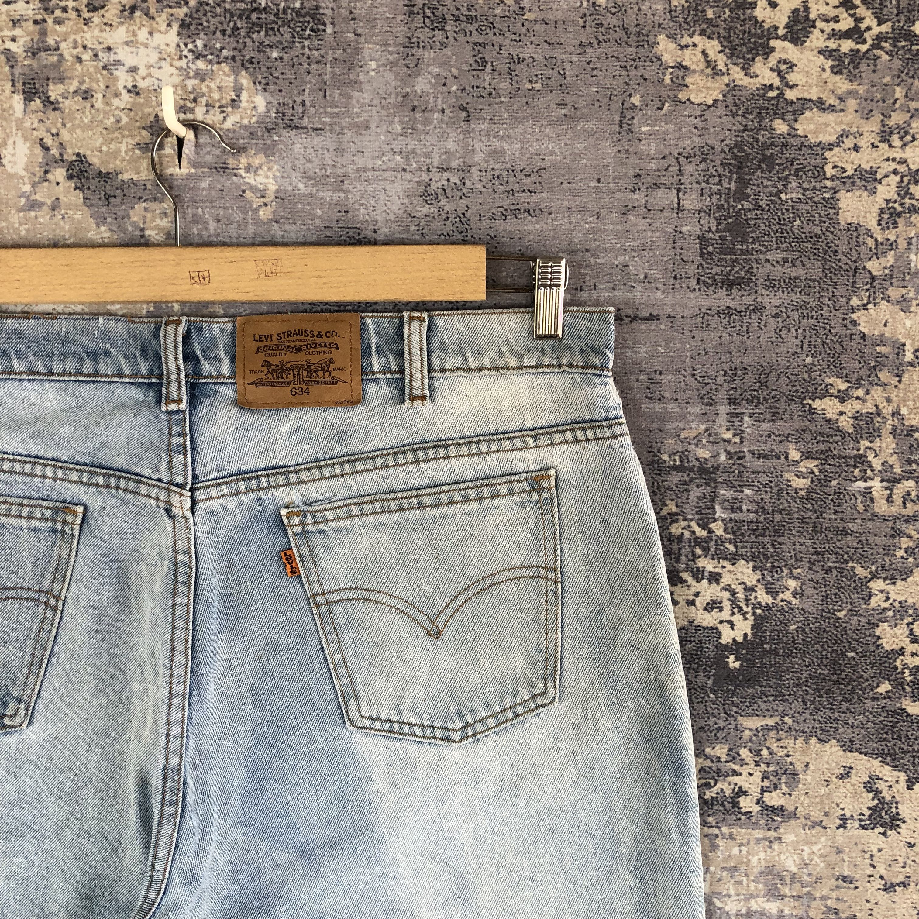 Levi's Vintage Levi's Orange Tab Jeans Levis Light Wash Faded Denim Size US 38 / EU 54 - 5 Thumbnail