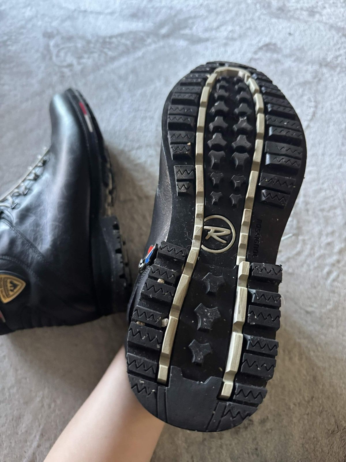 Rossignol Rossignol 1907 Chamonix Black Leather Alpine Hiking Boots Size US 10.5 / EU 43-44 - 2 Thumbnail
