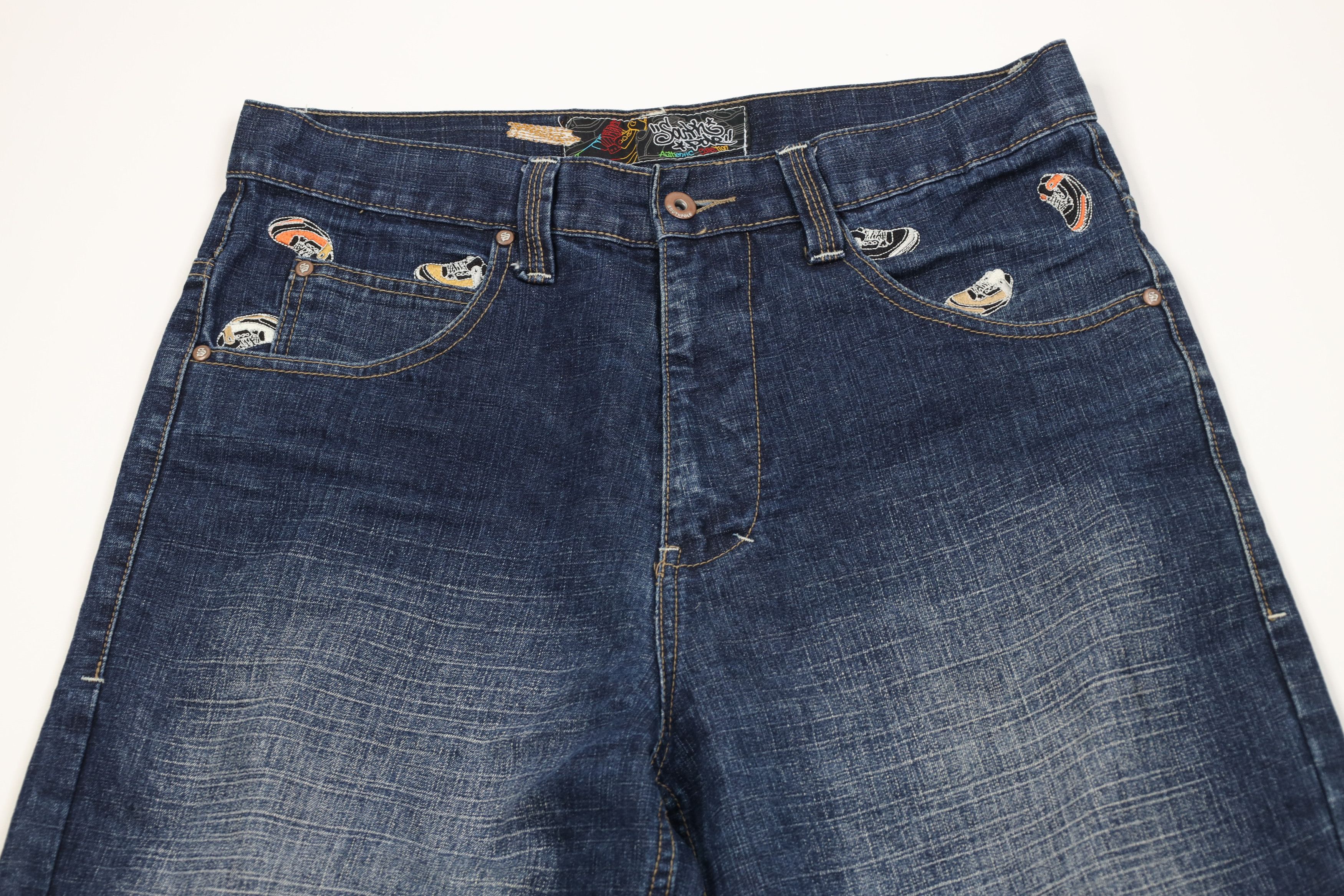Southpole Vintage 90s Y2K Southpole Wide Leg Denim Jeans Blue Cotton Size US 34 / EU 50 - 2 Thumbnail