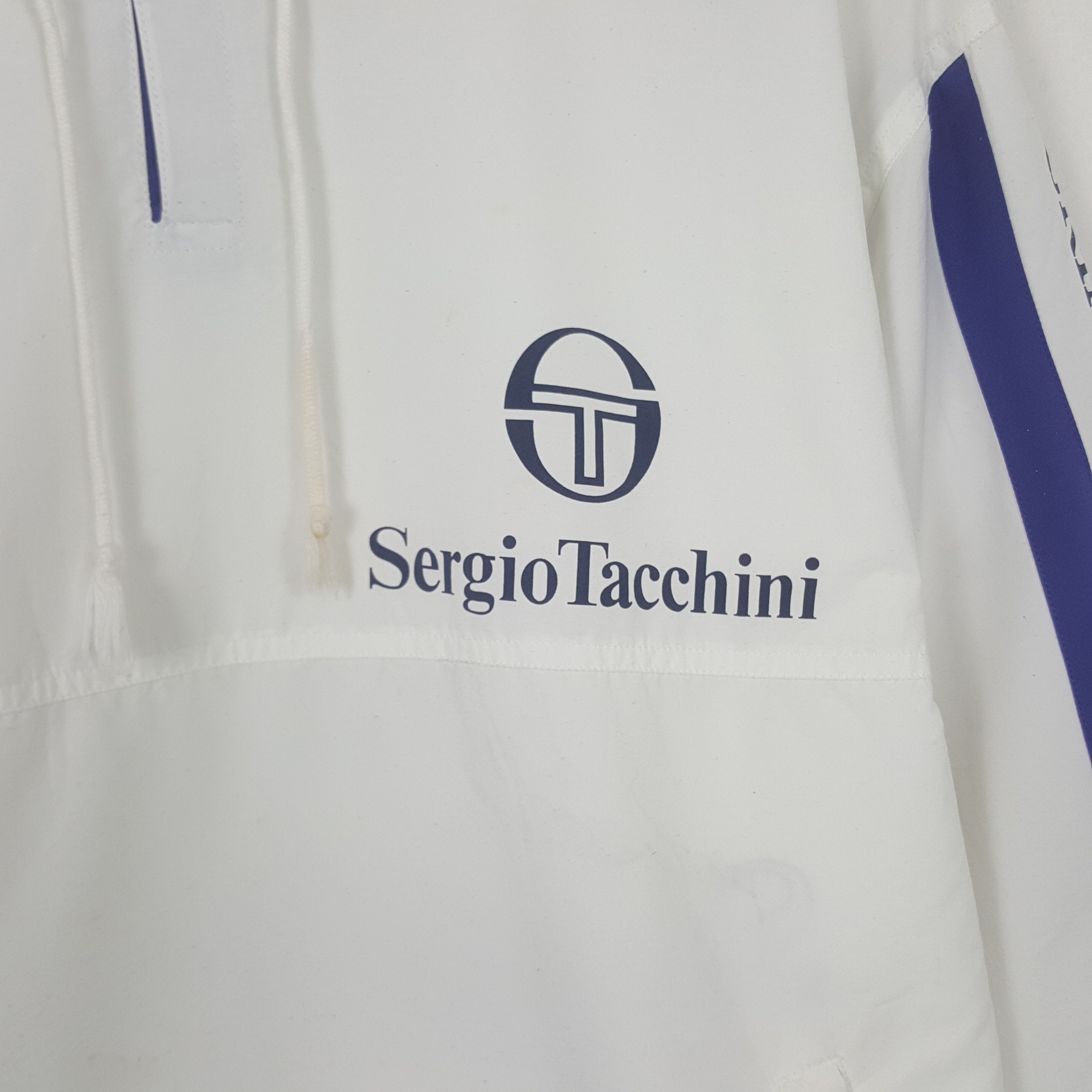 Sergio Tacchini Vintage Sergio Tacchini Windbreaker Jacket Hoodie Size US M / EU 48-50 / 2 - 4 Thumbnail