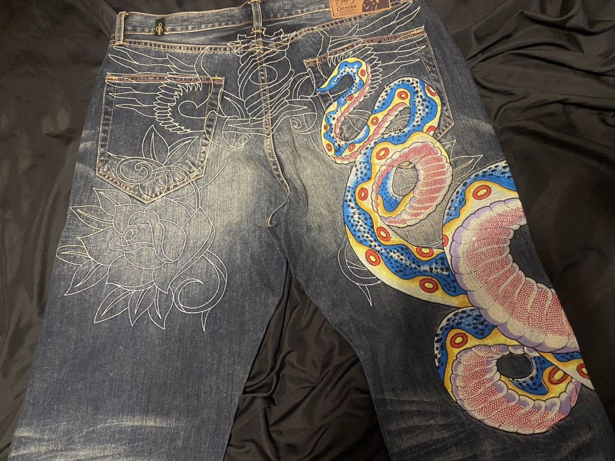 Christian Audigier Rare Christian Audigier snake jeans Size US 36 / EU 52 - 6 Thumbnail