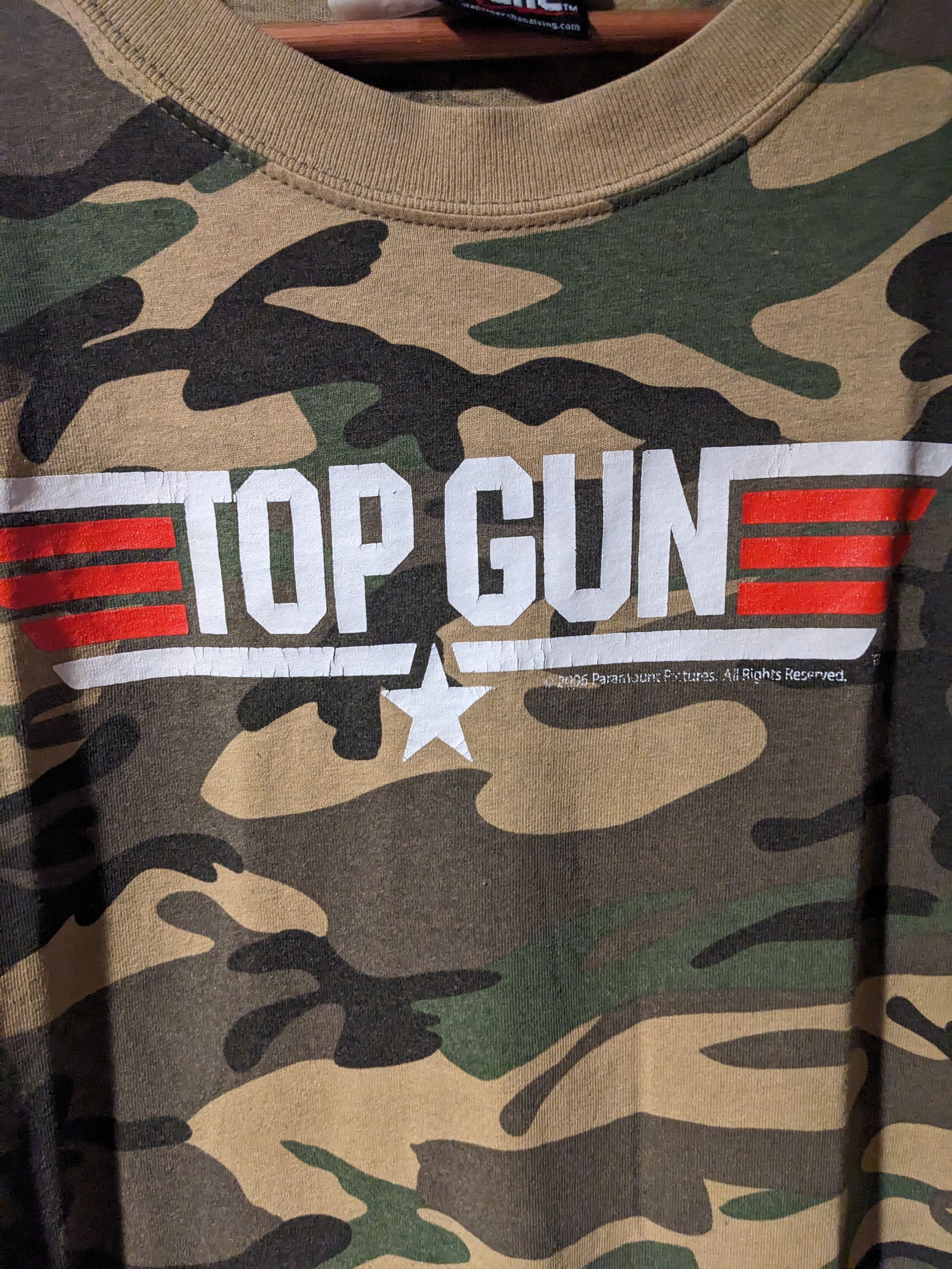 Other Vintage 2005 Top Gun Movie Promo Camo XX-Large T-Shirt Size US XXL / EU 58 / 5 - 2 Thumbnail