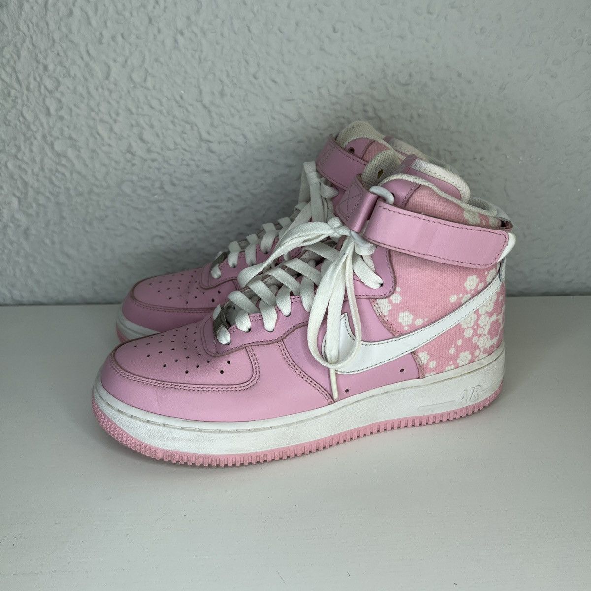 Nike Air Force 1 High Perfect Pink White Sneakers Shoes Y2K