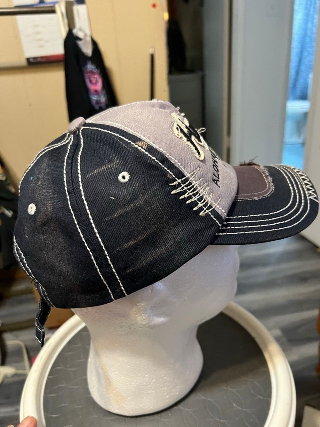 Other Men's Island Crew Hawaii Gray Navy Aloha State 2017 Hat Size ONE SIZE - 4 Thumbnail
