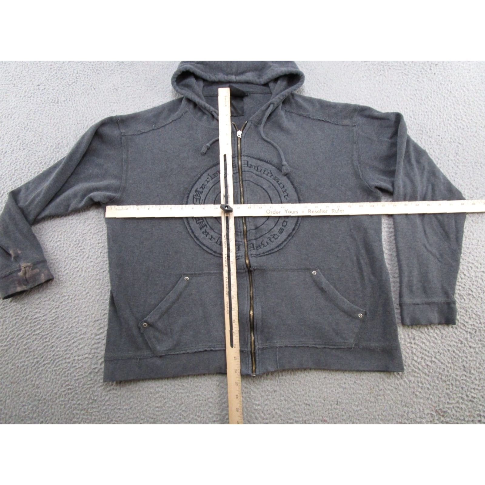 Harley Davidson Harley-Davidson Womens Gray Full Zip Hoodie Sweatshirt L Biker Logo Outdoor Activewear Winter Fall Size L / US 10 / IT 46 - 5 Thumbnail