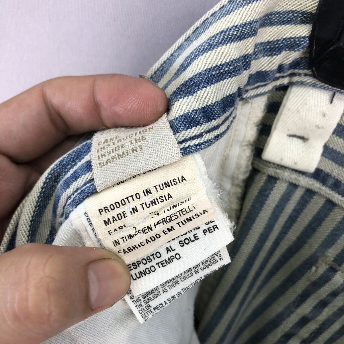 Diesel Archive 1990s Diesel Low Rise Hickory Faded Jeans Size 32" / US 10 / IT 46 - 17 Thumbnail
