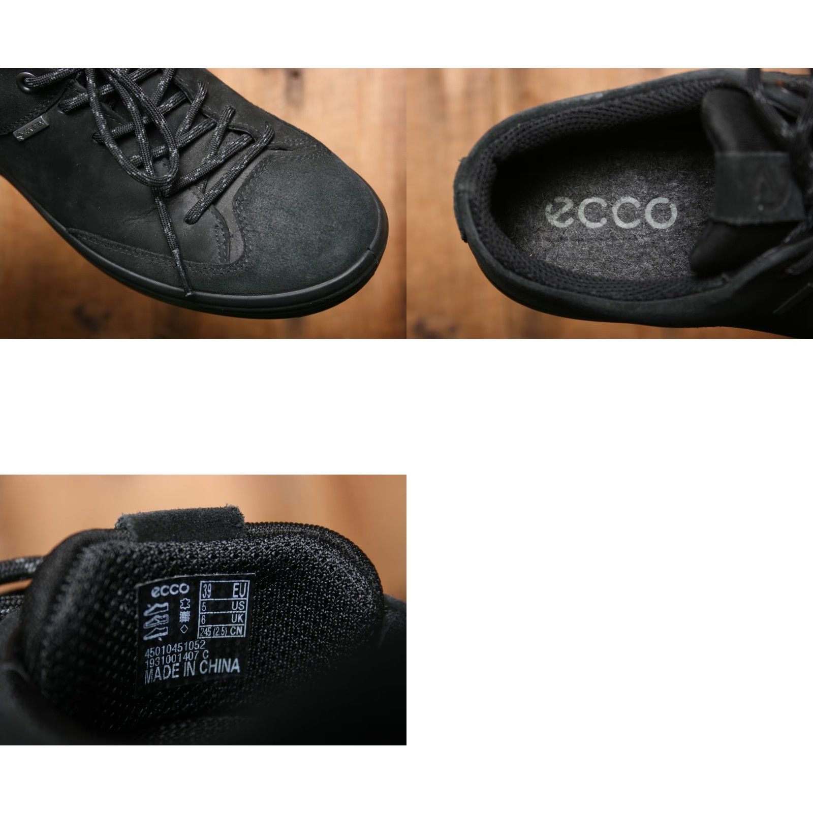 Ecco ECCO Soft 7 Tred Black Leather Gore-Tex Sneakers EUR 39 US 5-5.5 Men’s Shoes Sneaker Casual Leather Upper Size US 5.5 / EU 38 - 8 Thumbnail