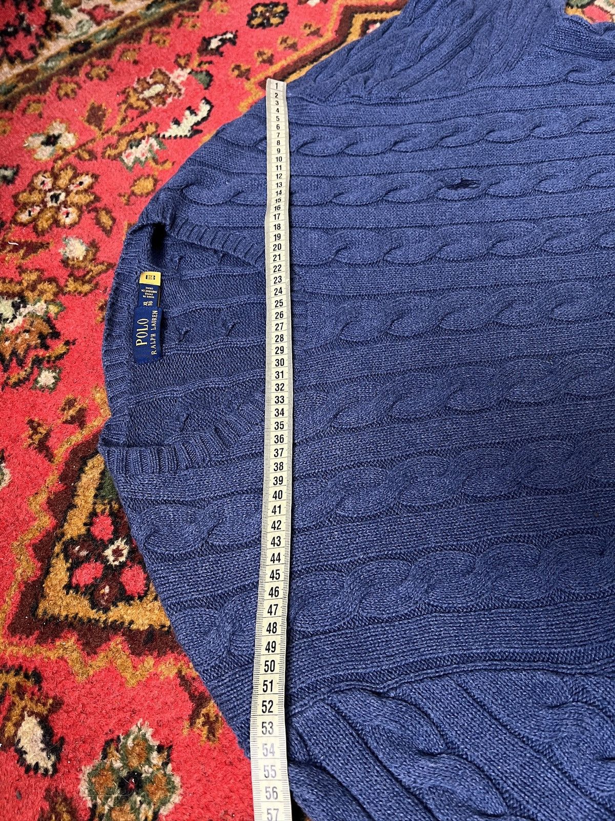 Polo Ralph Lauren Polo Ralph Lauren knitted cable old money sweater y2k Size US XL / EU 56 / 4 - 12 Thumbnail