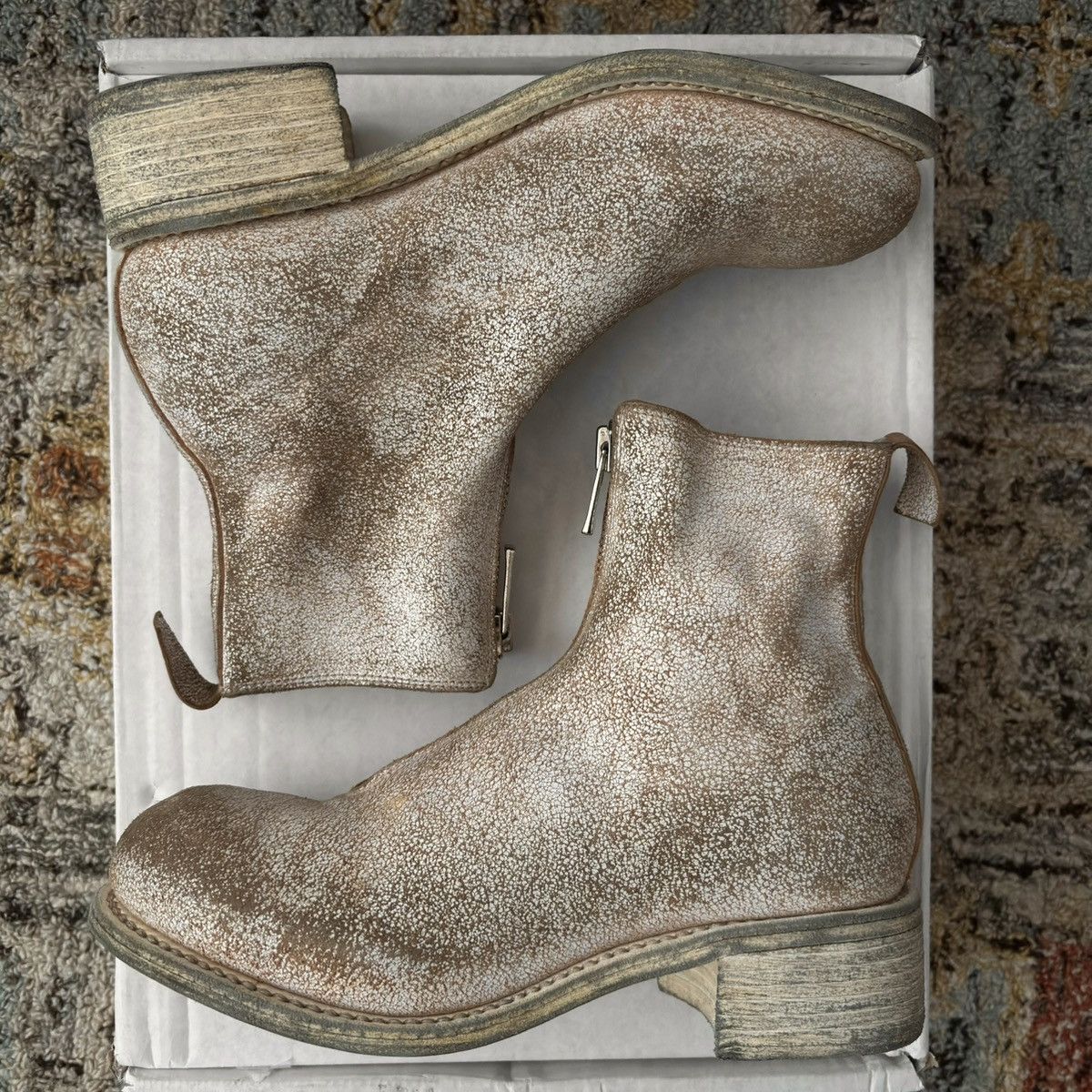 Guidi PL1_RU1 coated front zip ankle boot PL2 horse leather 36 Size US 6 / IT 36 - 5 Thumbnail
