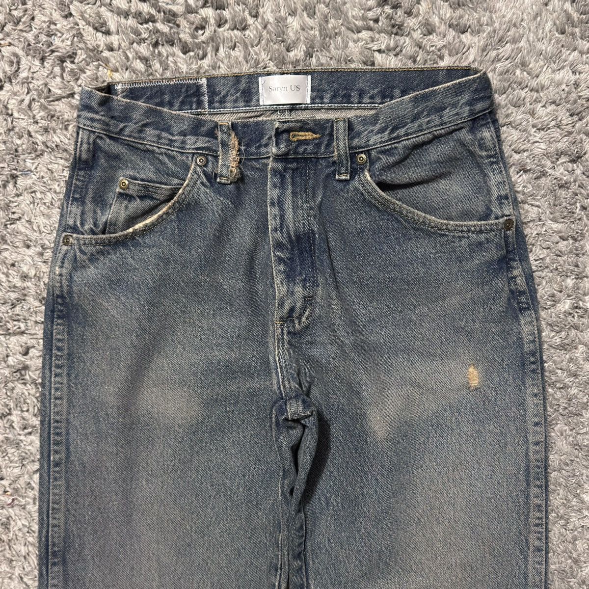 Japanese Brand × Vintage Vintage Distressed Denim Boro Patched 30x31 Jeans Undercover Size US 30 / EU 46 - 6 Thumbnail