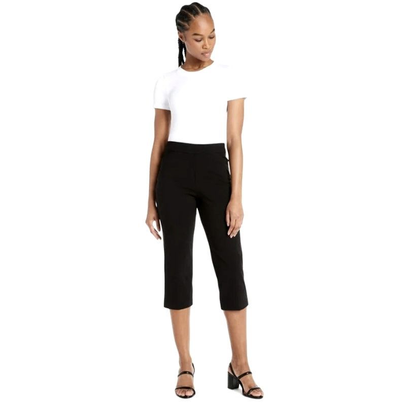 Alice + Olivia Alice + Olivia Black Capri Pants | Size 4 Size 27" / US 4 / IT 40 - 7 Thumbnail