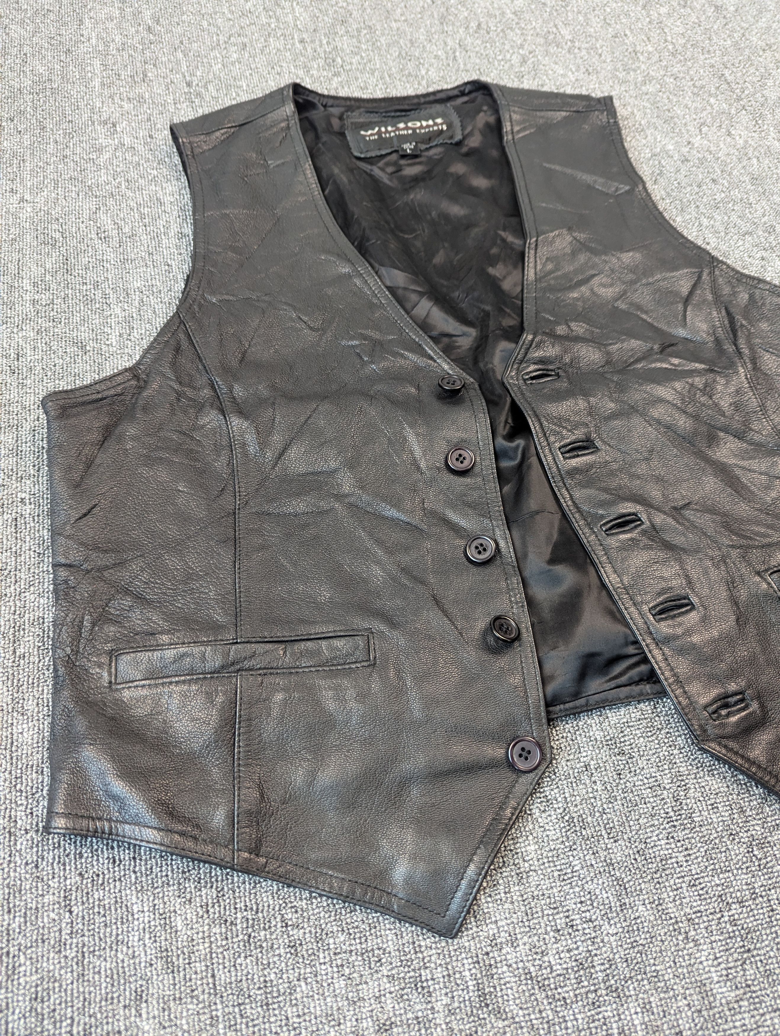 Wilsons Leather Vintage Wilsons Leather Vest Jacket Size US L / EU 52-54 / 3 - 3 Thumbnail