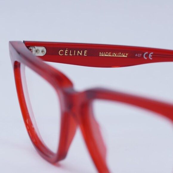Celine 🕶️ New Celine CL50009I 066 Red Eyeglasses 53mm Size ONE SIZE - 6 Thumbnail