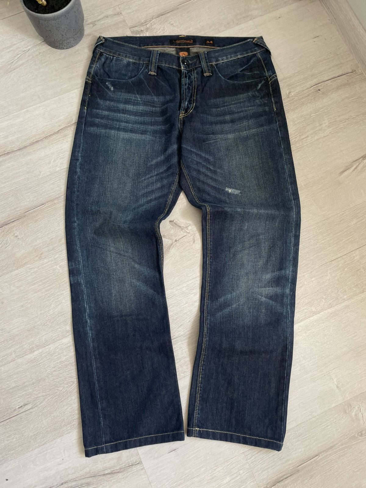 Ed Hardy Y2k Vintag Ed Hardy by Christian Audigier Jeans Washed Denim Size US 34 / EU 50 - 3 Thumbnail