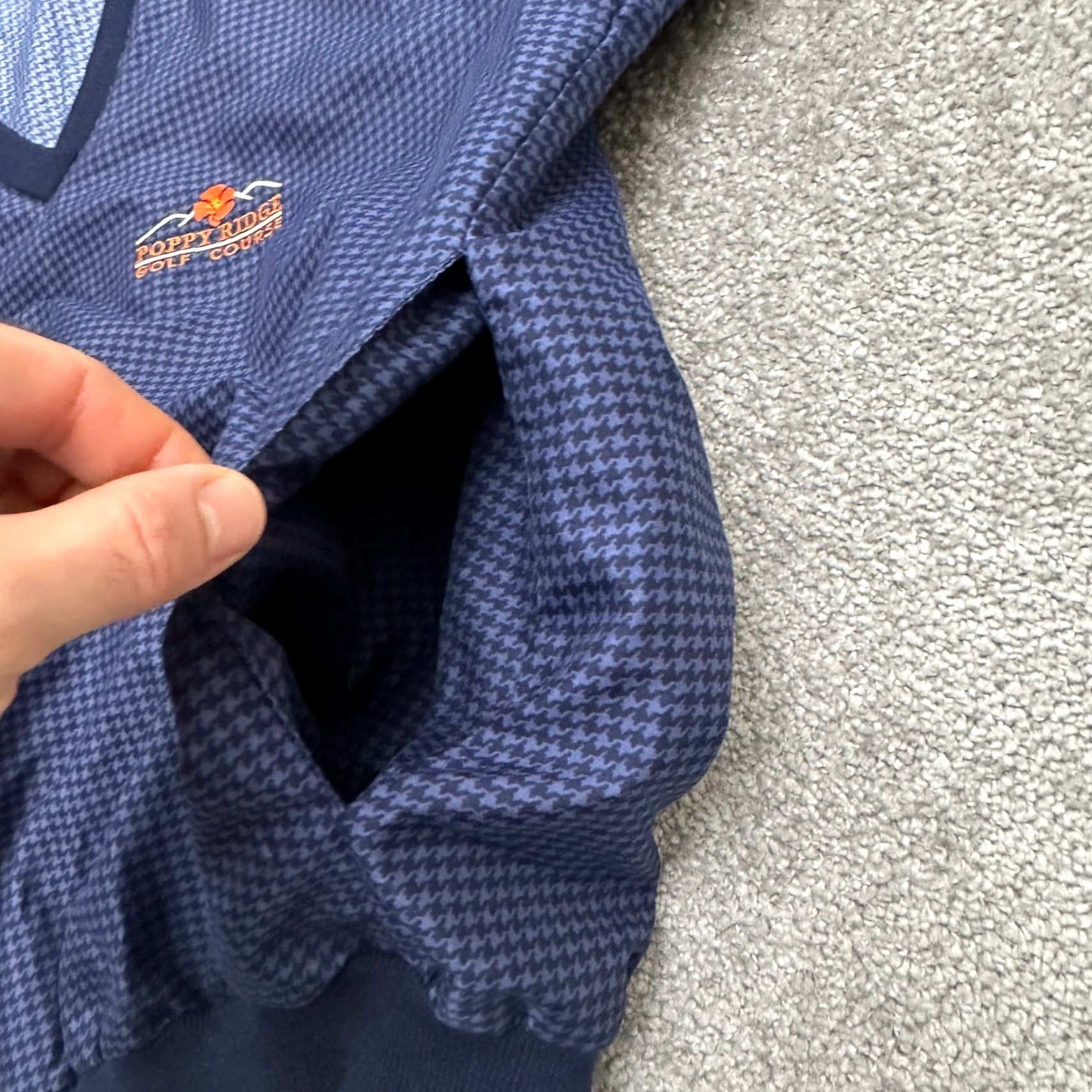 Vintage VINTAGE Sunderland Sweatshirt Men Small Blue Golf Windbreaker Houndstooth Size US S / EU 44-46 / 1 - 4 Thumbnail