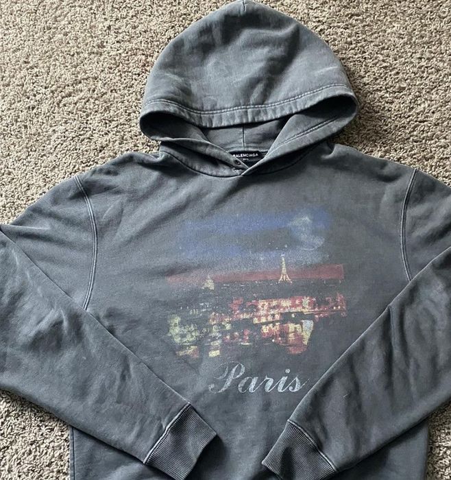 Balenciaga paris discount hoodie grailed