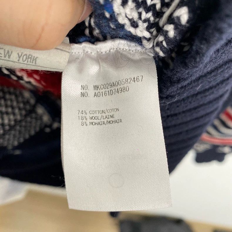 Thom Browne Thom Browne Marine elements red and blue four-striped wool Size US L / EU 52-54 / 3 - 4 Thumbnail