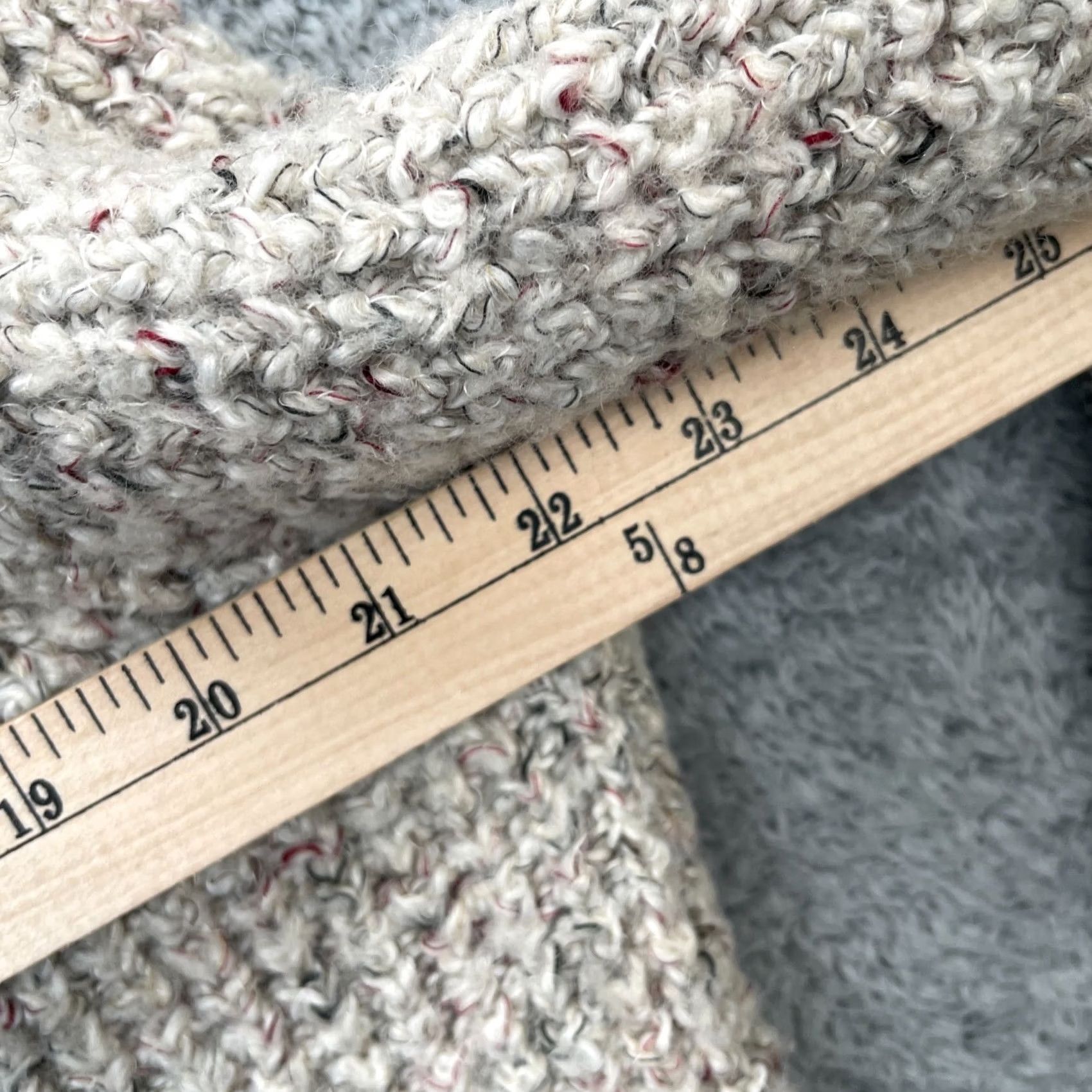 Free People Free People Womens Medium Beige Dylan Turtle Neck Chunky Knit Sweater Size M / US 6-8 / IT 42-44 - 8 Thumbnail
