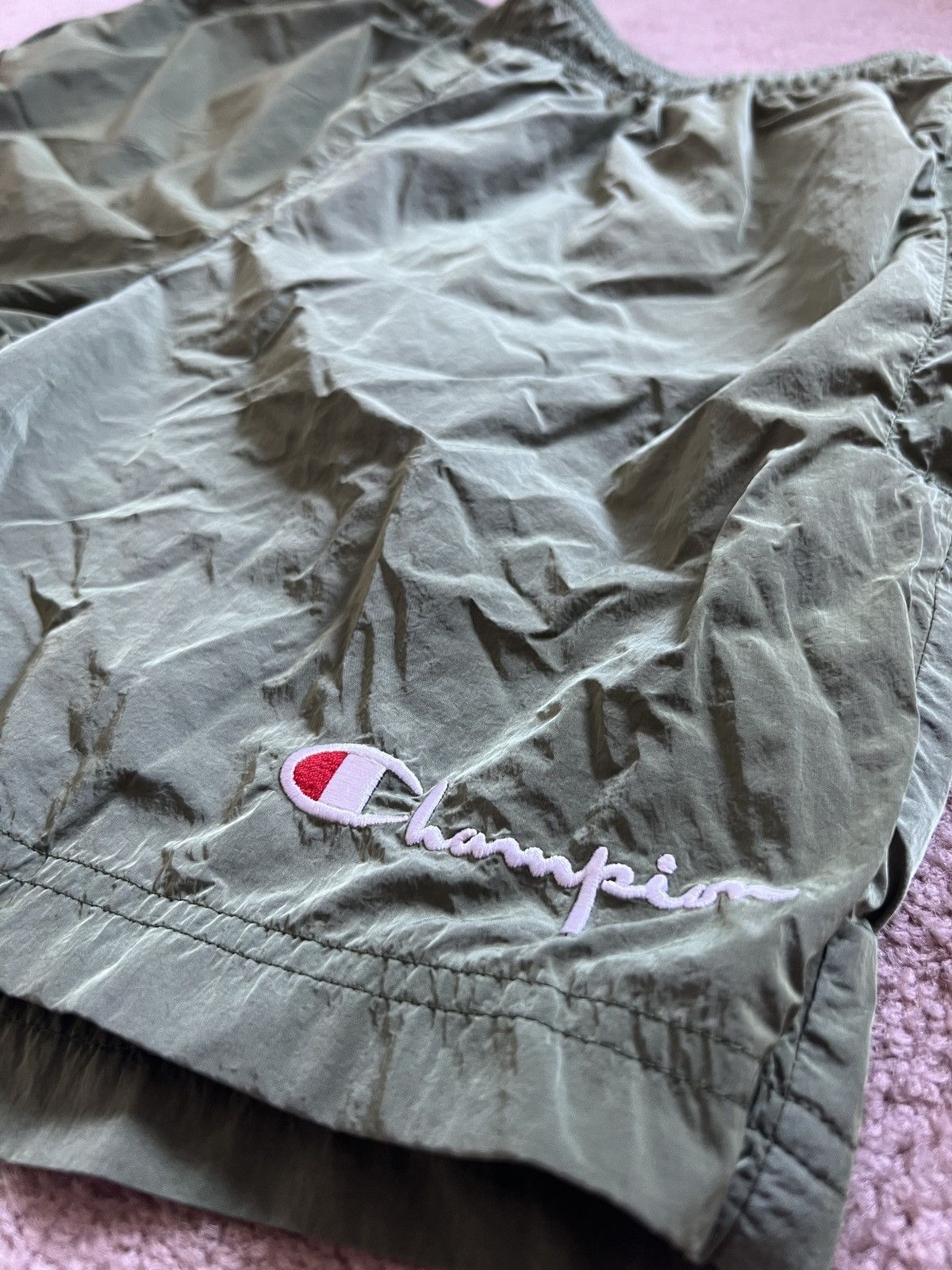 Champion OLIVE CHAMPION NYLON TRUNKS Size US 28 / EU 44 - 4 Thumbnail
