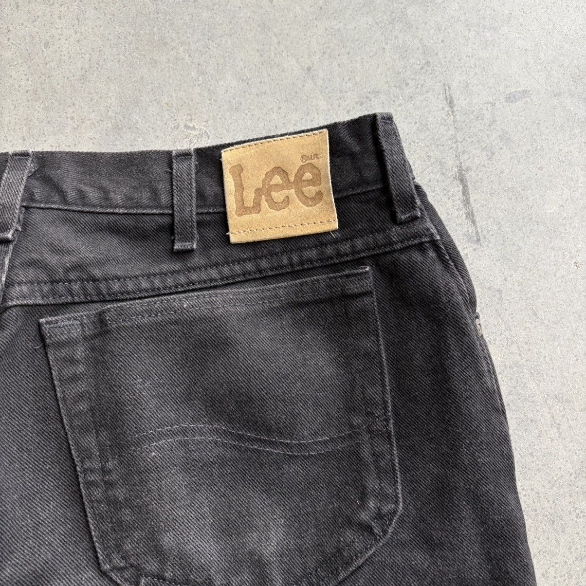 Lee × Levi's × Vintage Vintage 80's Lee Jeans Wrangler Boot Cut Style 38x34 Black Size US 38 / EU 54 - 3 Thumbnail