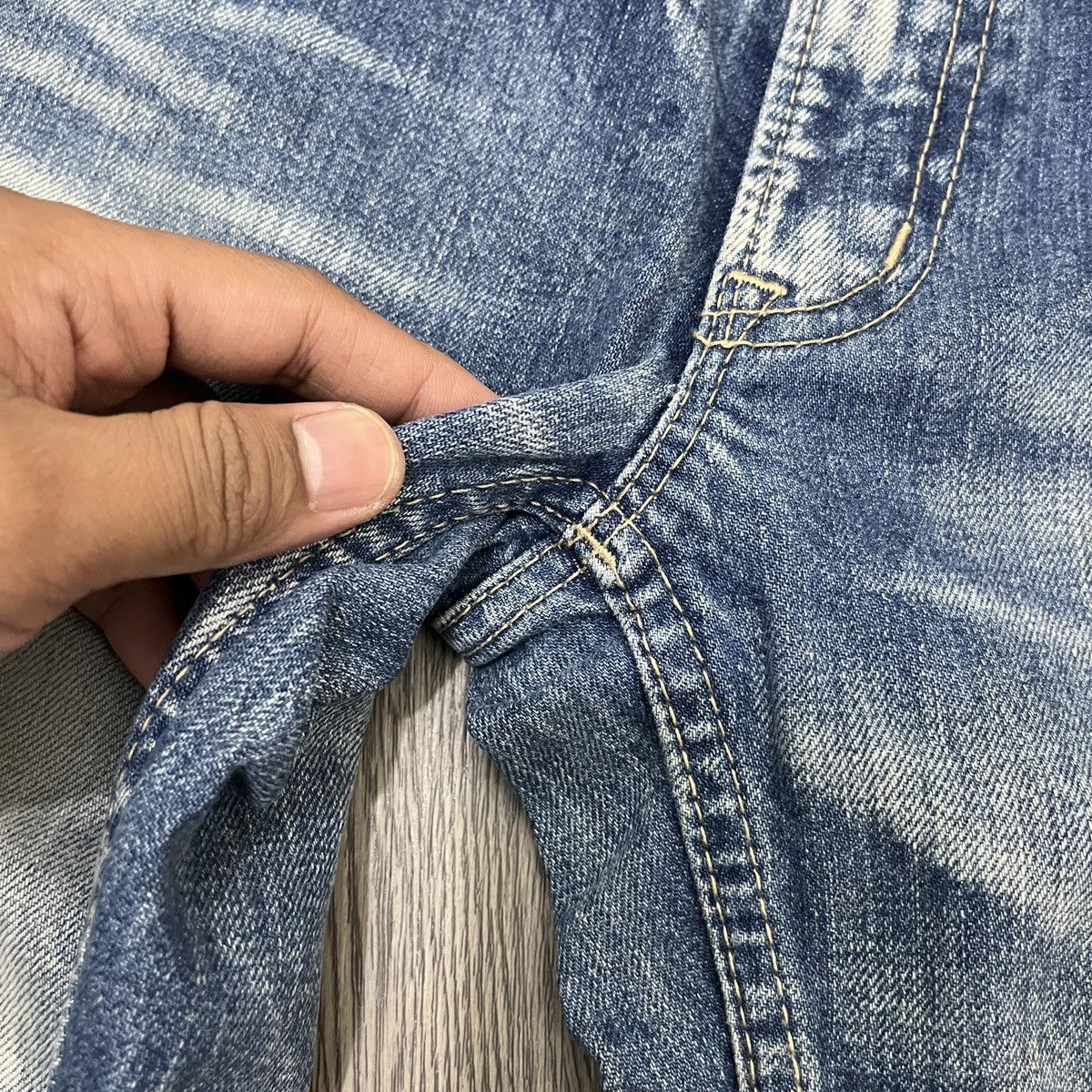 If Six Was Nine Antgauge Platinum - Acid Wash Distressed Denim Lgb Style Size US 28 / EU 44 - 10 Thumbnail