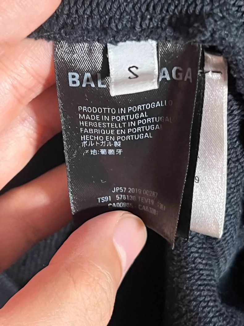 Balenciaga Balenciaga Black and yellow buckle logo hooded sweatshirt Size US S / EU 44-46 / 1 - 4 Thumbnail