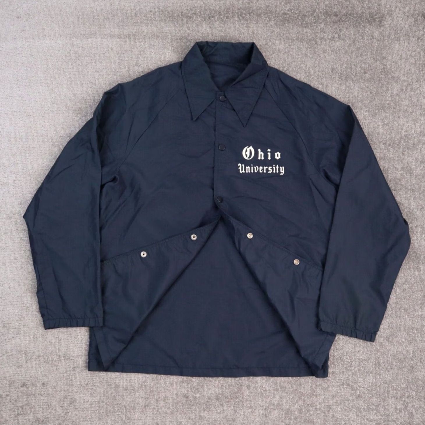 Vintage VINTAGE Ohio University XL Solid Blue 60/70s Champion Style Windbreaker Jacket Mens Size US XL / EU 56 / 4 - 4 Thumbnail