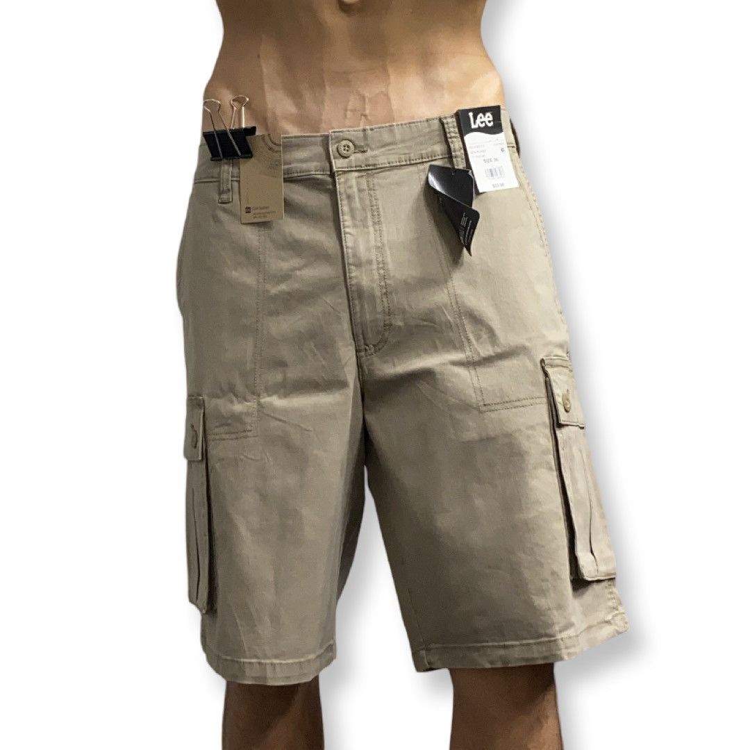 Lee Lee Men’s Beige Cargo Shorts Size 36 Size US 36 / EU 52 - 1 Thumbnail