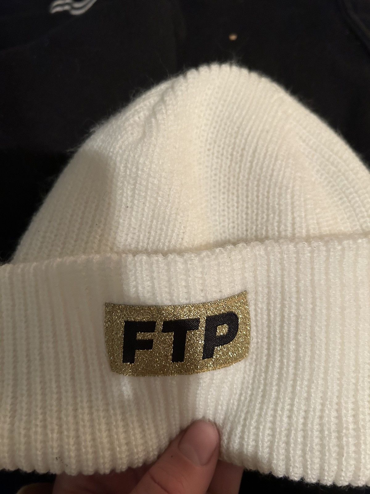 Fuck The Population × Supreme FTP rare anniversary gold beanie Size ONE SIZE - 2 Thumbnail