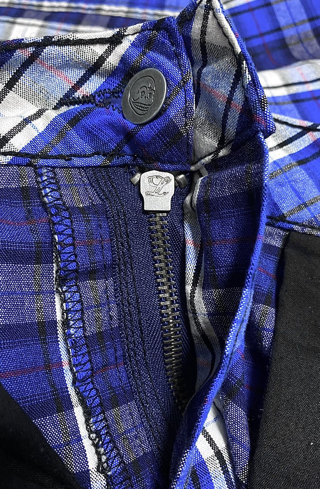 Cheap Monday Cheap Monday Tight Blue Check Plaid Chino Pants Trousers Size 29" - 18 Thumbnail