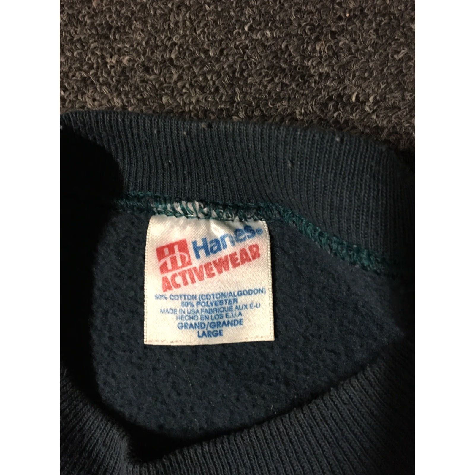 Hanes VINTAGE Denali National Park Sweatshirt Men L Blue 80s 90s Nature Art Grunge Hip Hop USA USA Size US L / EU 52-54 / 3 - 6 Thumbnail