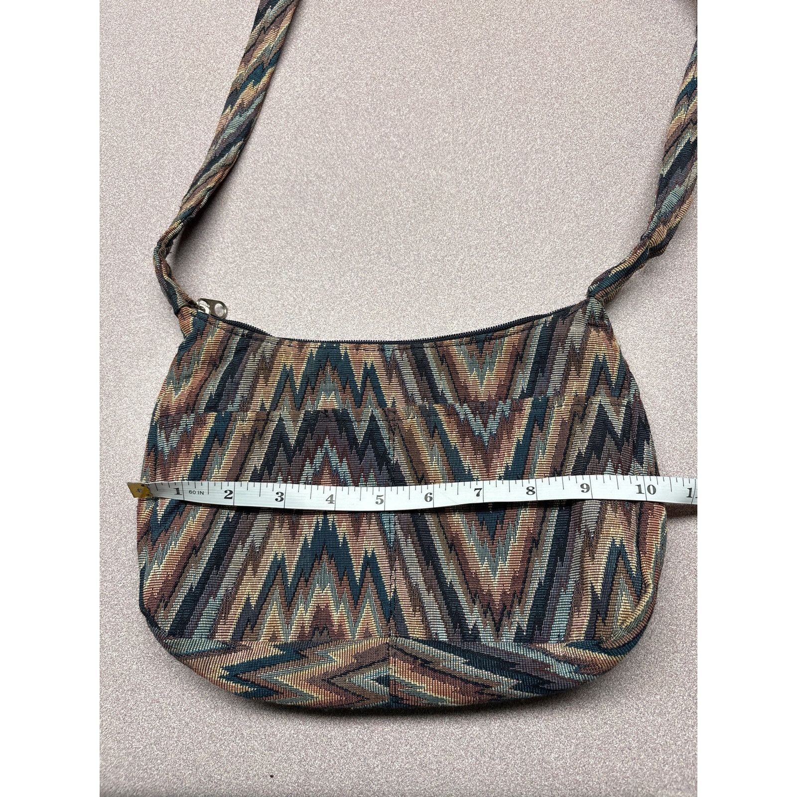Other Rita's Handbag Multicolor Woven Zigzag Tapestry Purse Size ONE SIZE - 6 Thumbnail