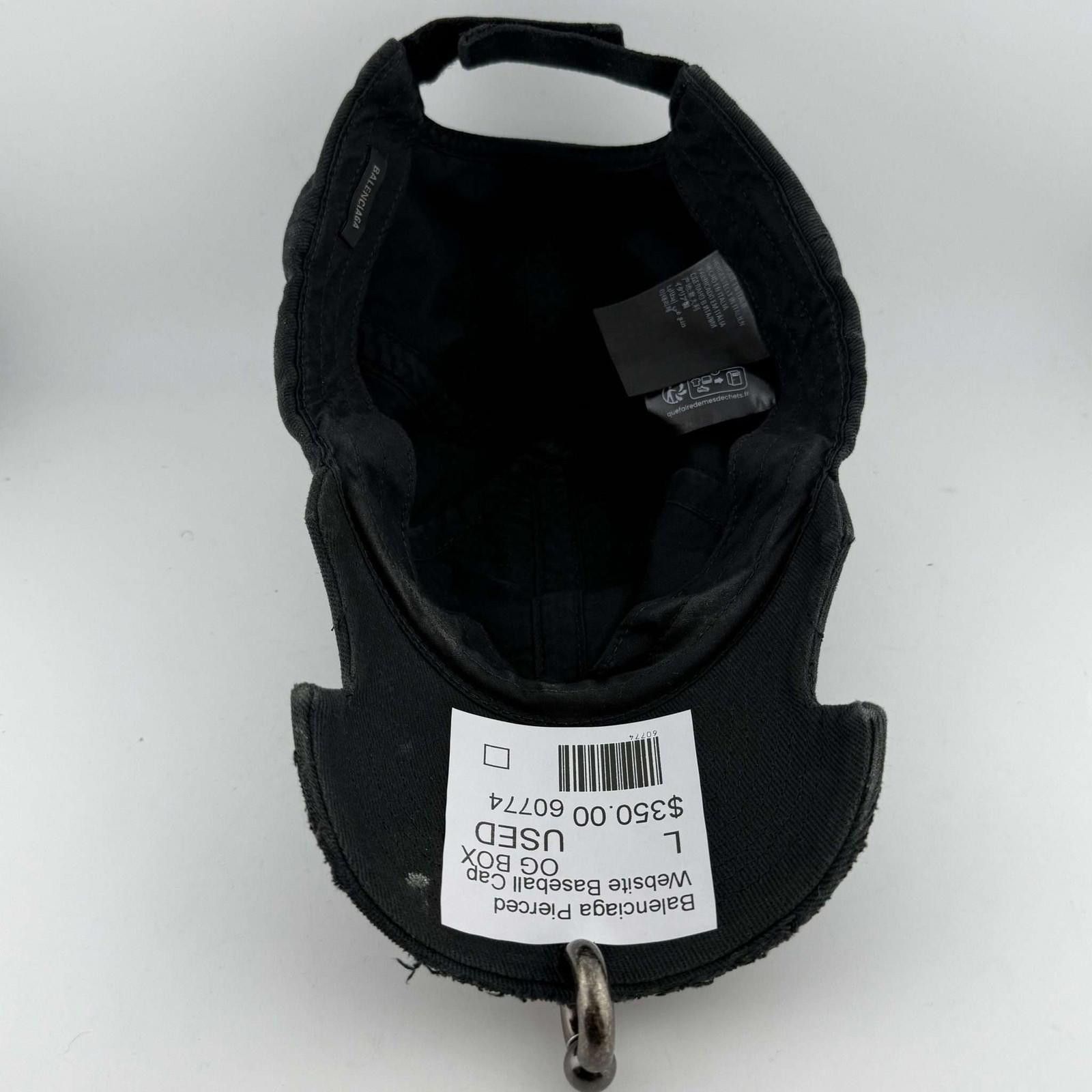 Balenciaga Balenciaga Pierced Website Baseball Cap L Used Size ONE SIZE - 9 Thumbnail