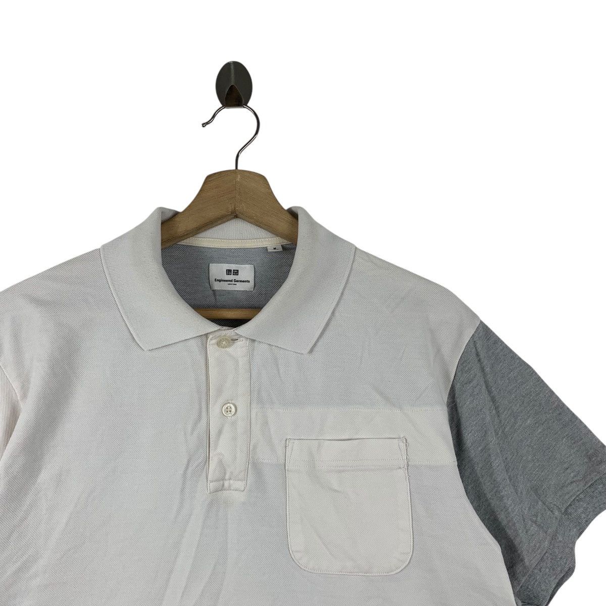Engineered Garments ENGINEERED GARMENTS x UNIQLO Patchwork Polo Tee Shirt Top Size US M / EU 48-50 / 2 - 4 Thumbnail