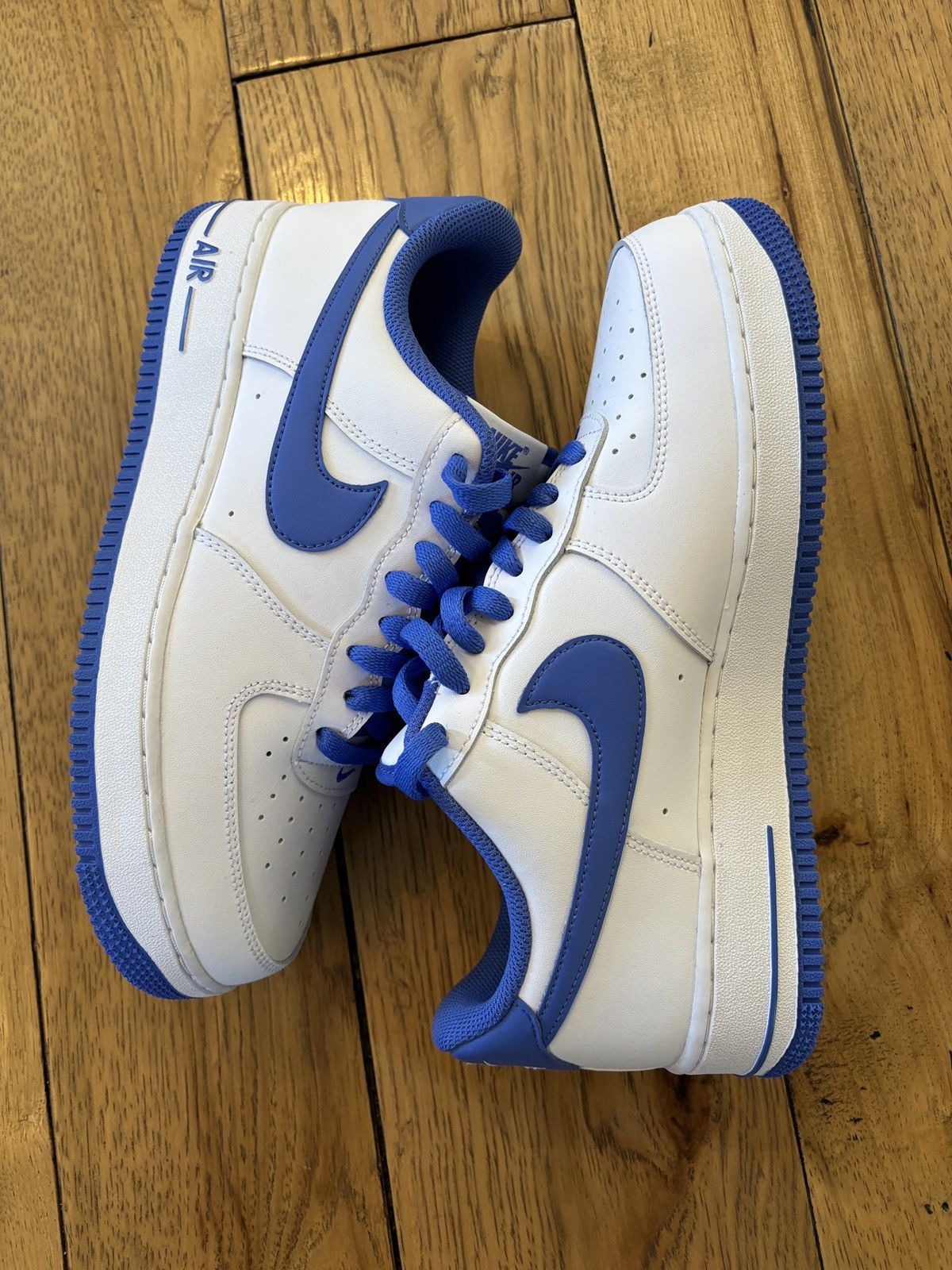 Nike Nike Air Force 1 ‘07 Medium Blue Size US 9 / EU 42 - 1 Thumbnail
