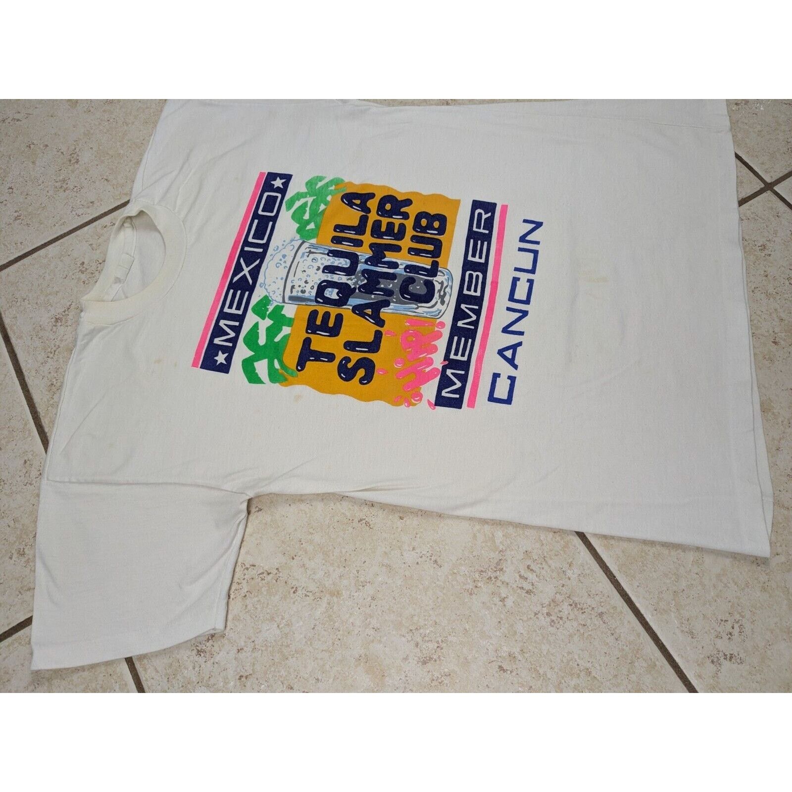 Other Vtg Cancun Tequila Slammer Club Member Shirt Vacation Drink Size US M / EU 48-50 / 2 - 2 Thumbnail