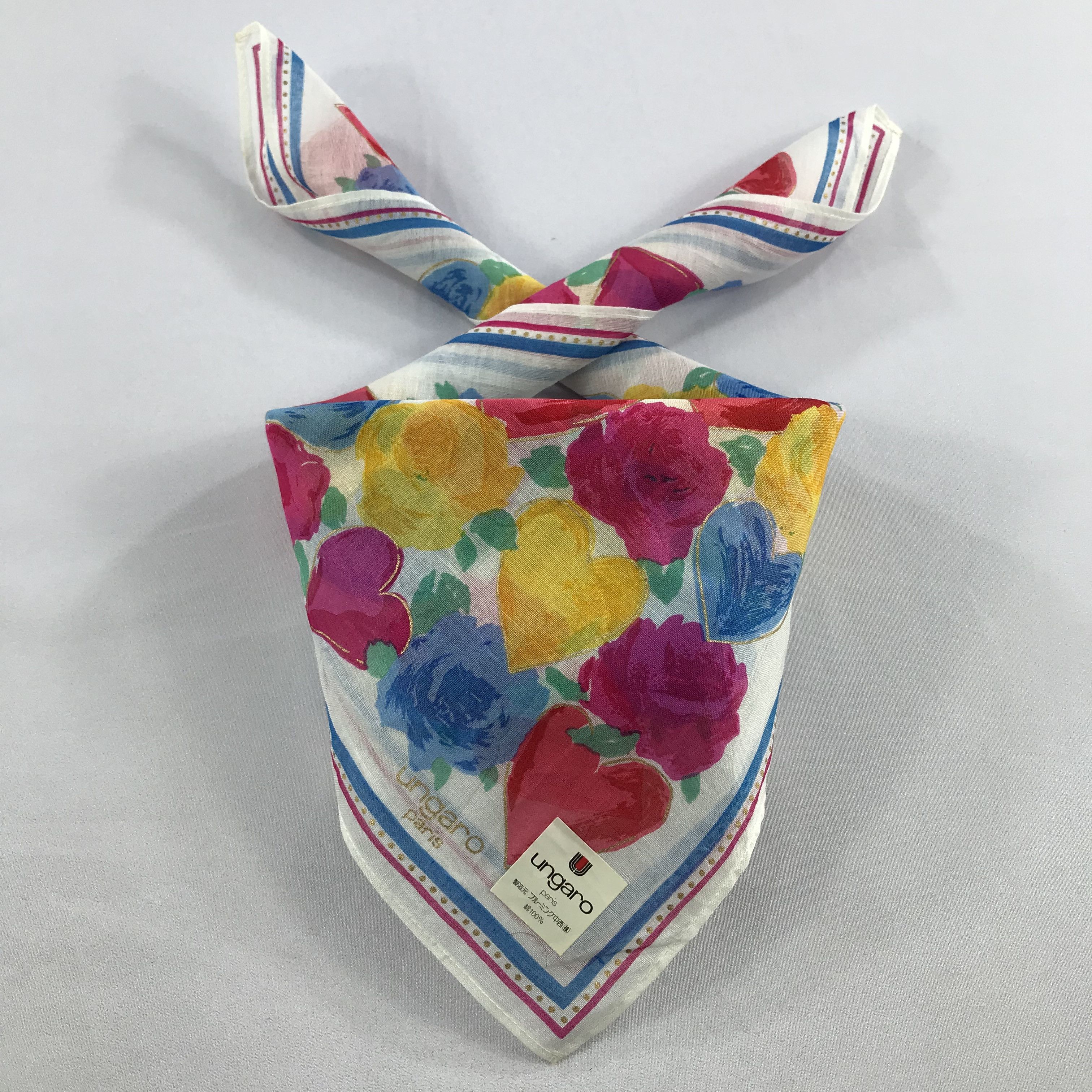 Emanuel Ungaro × Vintage Engaro Bandana / Handkerchief / Neckerchief - S2664 Size ONE SIZE - 3 Thumbnail