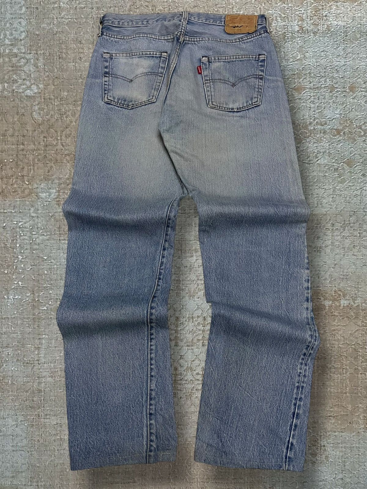 Levi's Vintage Clothing Vintage 1990s Designer Levis 501 Distressed Selvedge Denim Size US 32 / EU 48 - 12 Thumbnail