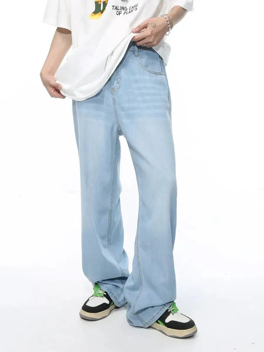 Japanese Brand Retro loose straight leg jeans Size US 32 / EU 48 - 2 Thumbnail