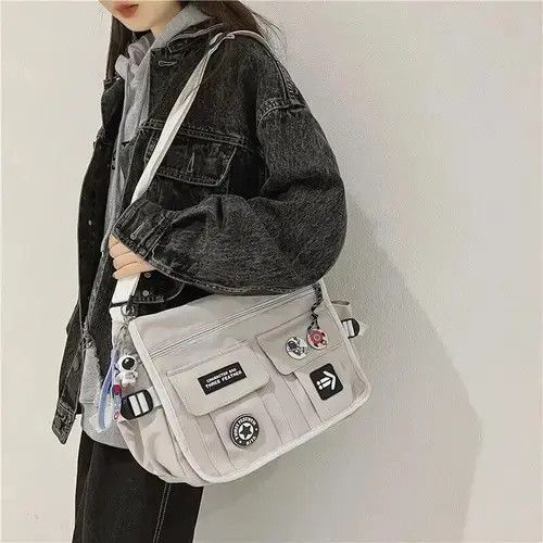Vintage Harajuku Men Nylon Crossbody Bags Size ONE SIZE - 3 Thumbnail