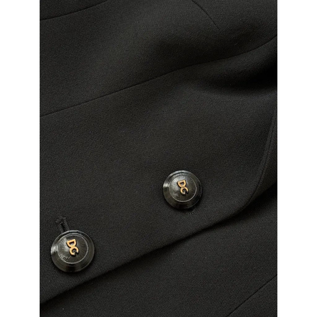 Dolce & Gabbana Dolce & Gabbana Vintage Tailored Black Wool Blazer SizeIT42 Size M / US 6-8 / IT 42-44 - 6 Thumbnail