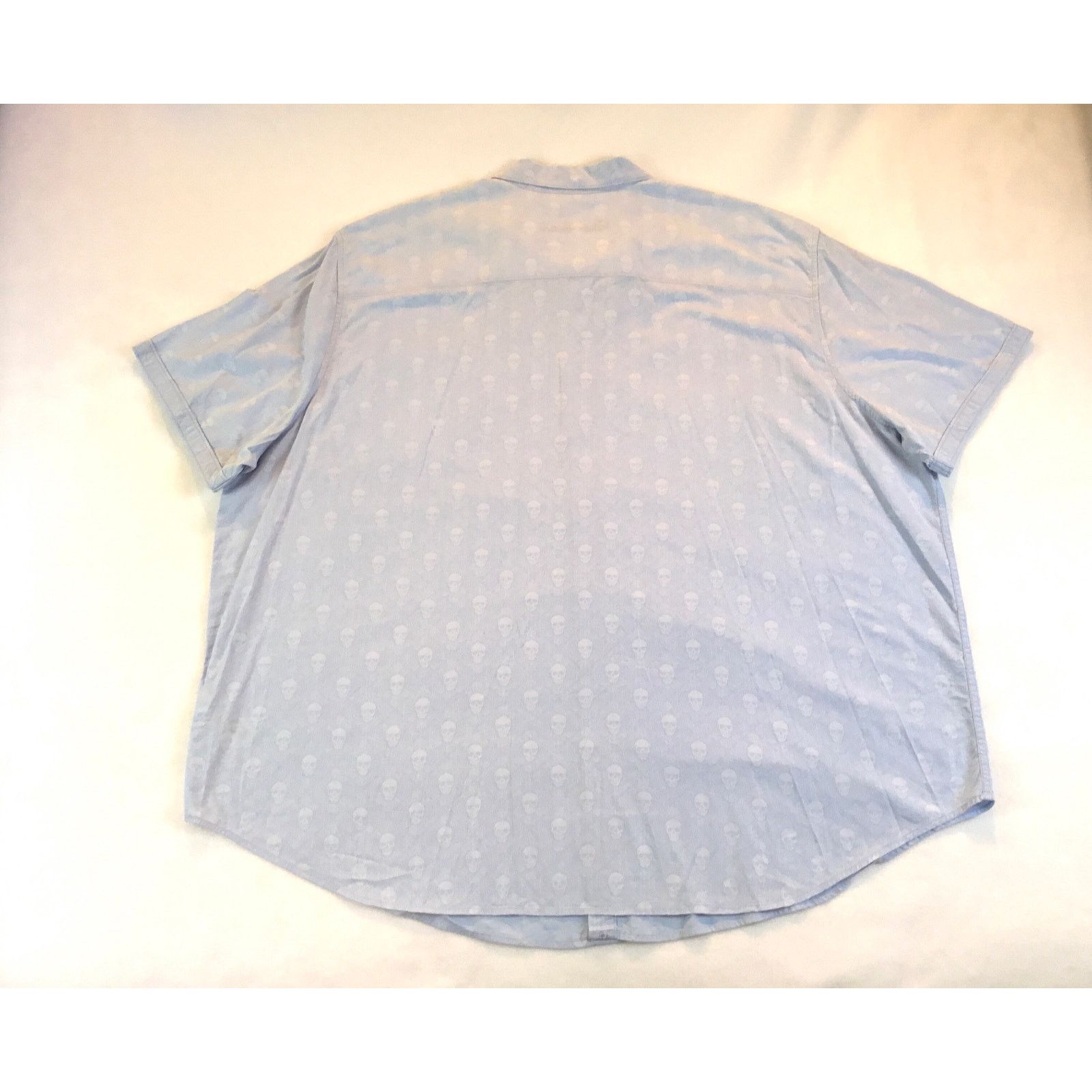 Robert Graham Robert Graham 4XL Blue Shirt Skulls Short Sleeve 4XLarge Size US XXL / EU 58 / 5 - 7 Thumbnail