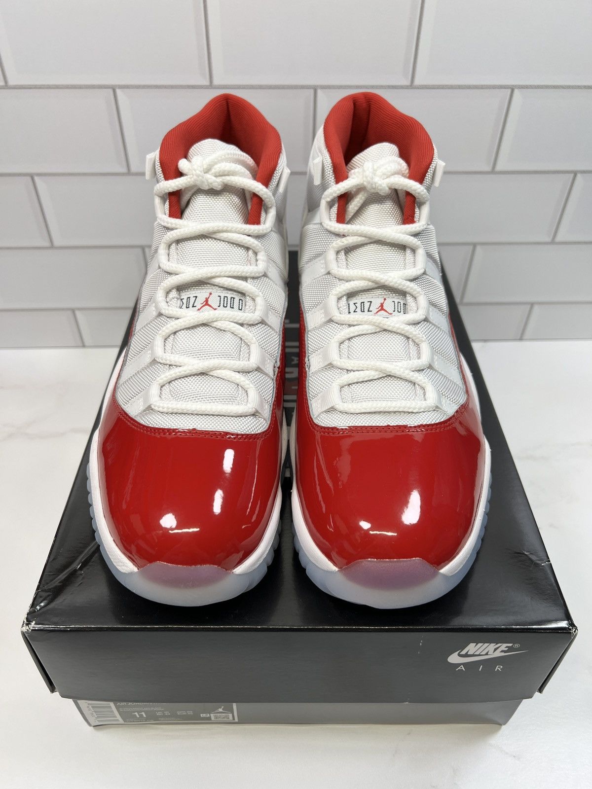 Jordan Brand NEW Nike Retro Air Jordan Cherry Red 11s 11 Men’s Men Size US 11 / EU 44 - 2 Thumbnail
