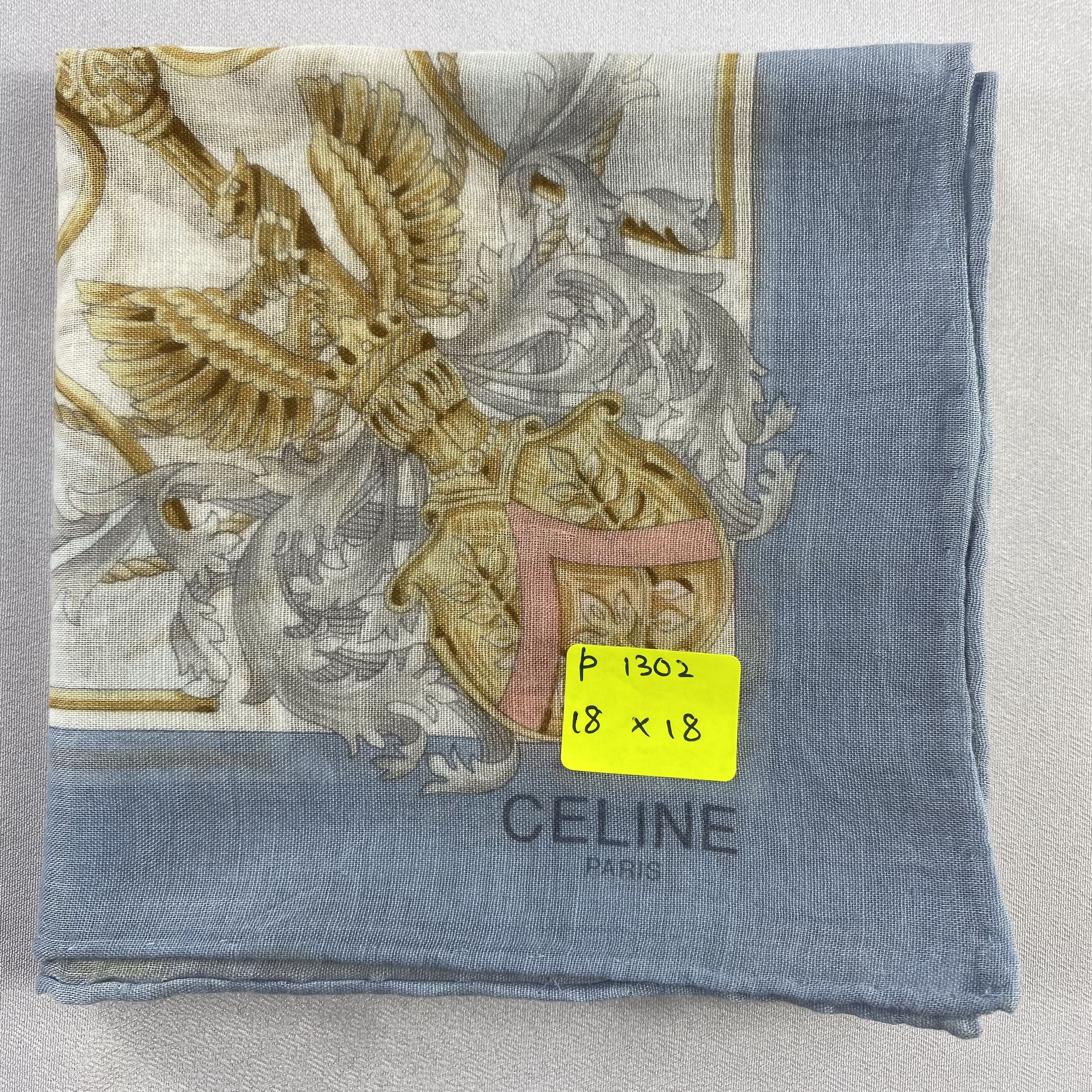 Celine × Vintage Celine Bandana/ Handkerchief / Neckerchief-P1302 Size ONE SIZE - 5 Thumbnail