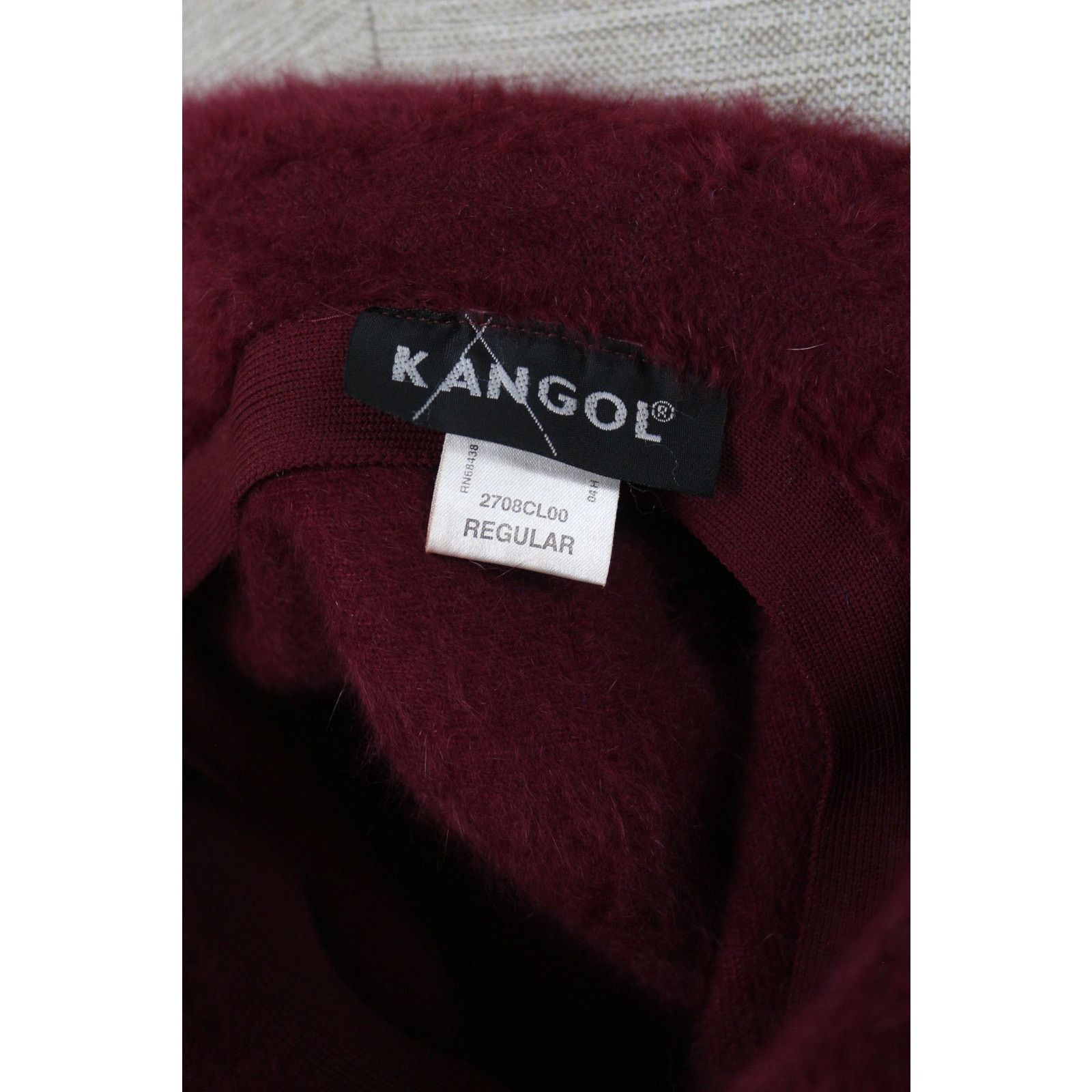 Kangol Kangol Burgundy Angora Fur Bucket Hat NZ Size ONE SIZE - 5 Thumbnail